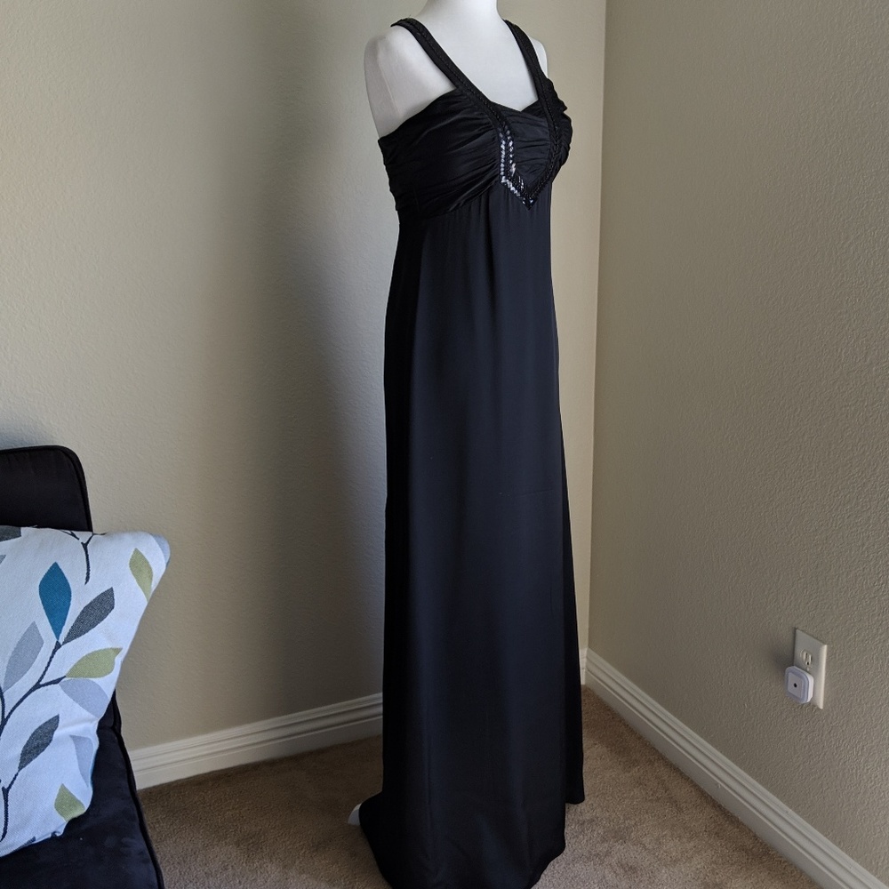 Antonio Melani size 2 black silk gown